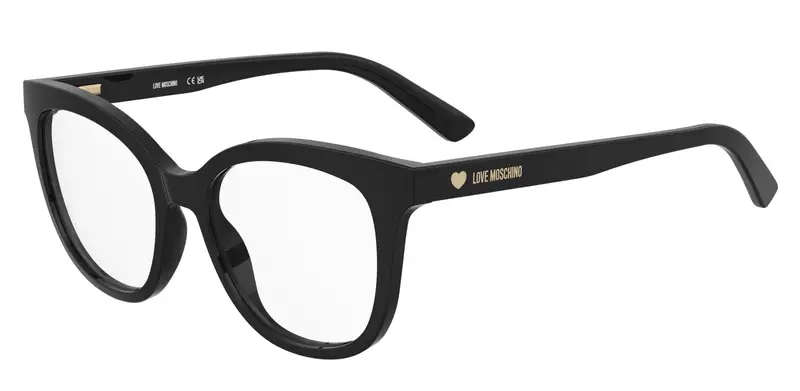 Moschino Donna MOL654 807 Montature da vista Acetato Nero Rotonda Normale