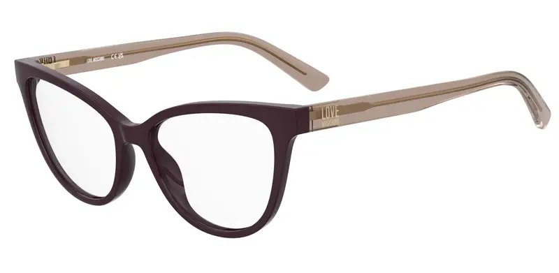 Moschino Donna MOL659 0T7 Montature da vista Acetato Viola Cat Eye Normale