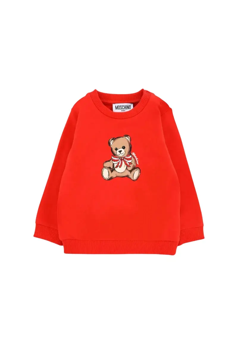 Moschino Felpa Bambina HDF06G_ROSSO RED