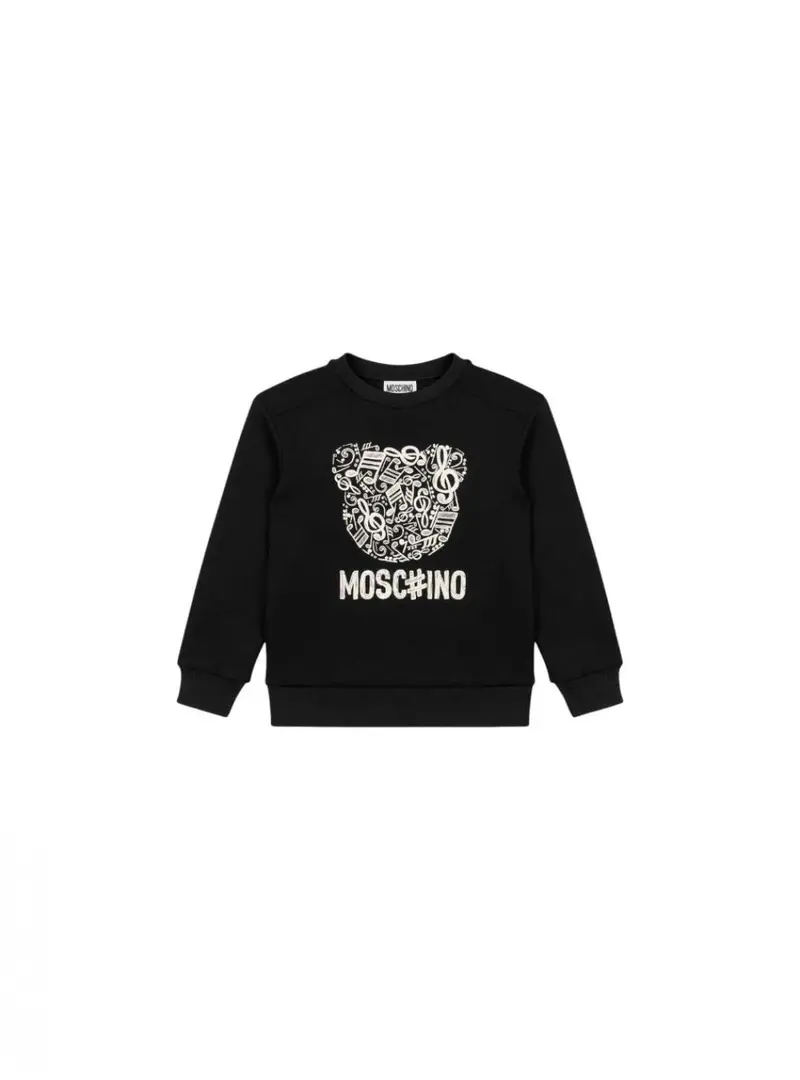 Moschino Felpa Bambina HMF099_NERO BLACK
