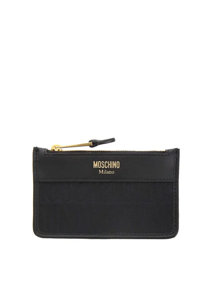 Moschino Logo Mini Wallet Nero