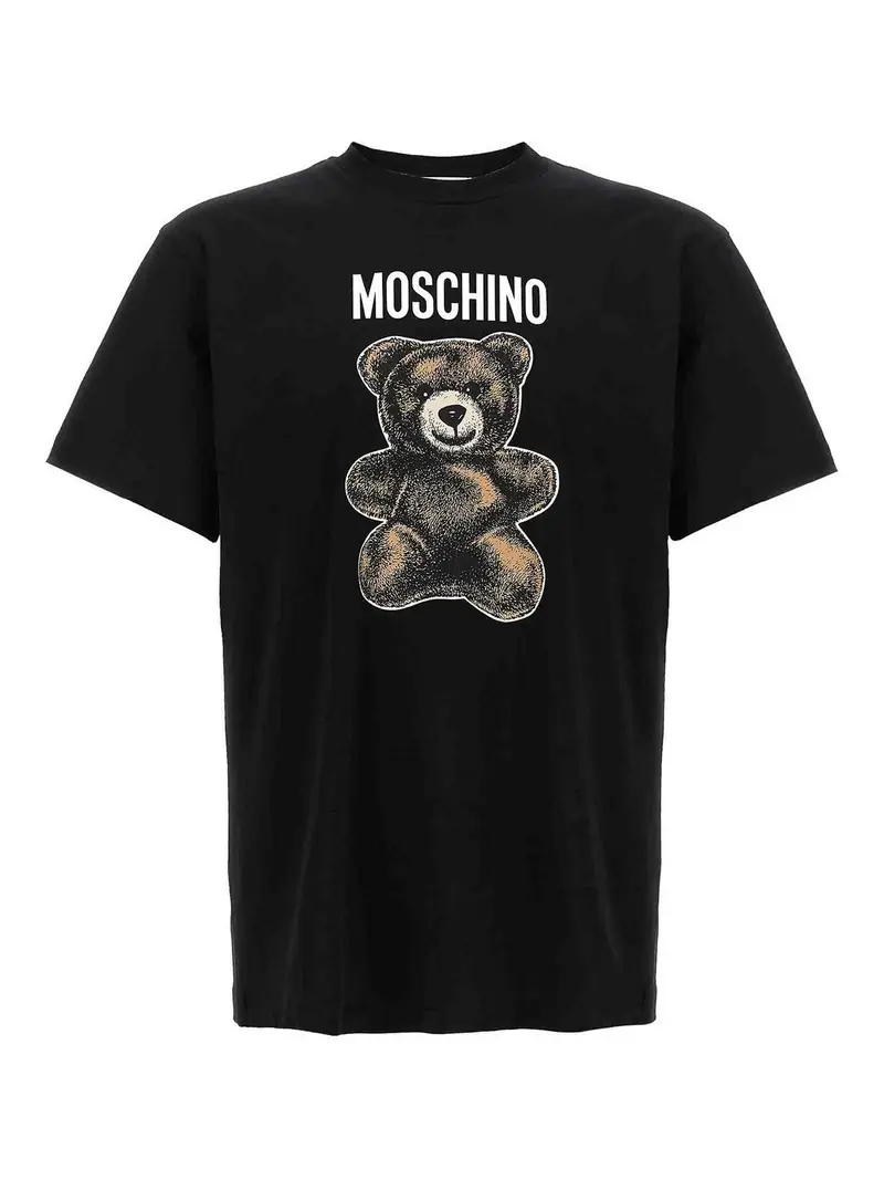 Moschino Maglietta stampata Nero