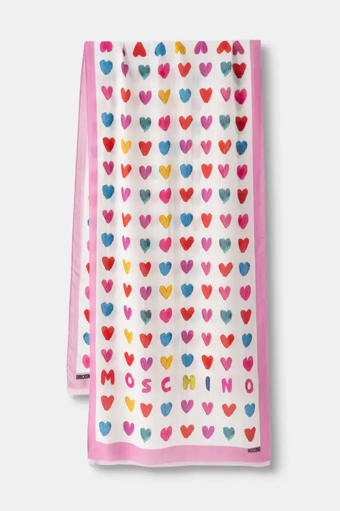 Moschino scialle da donna con misto cashmere Beige