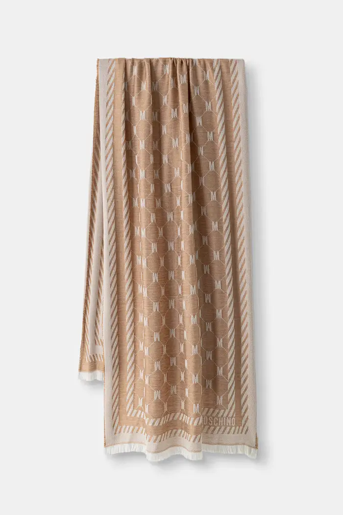 Moschino sciarpa con lana Beige