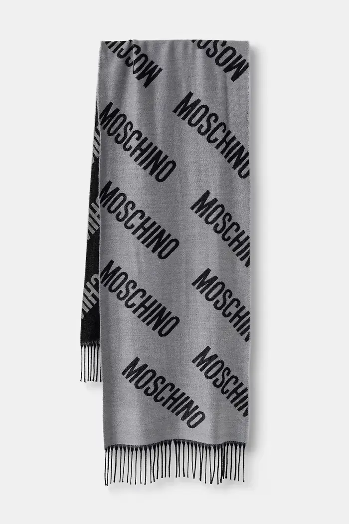 Moschino sciarpa in lana Grigio