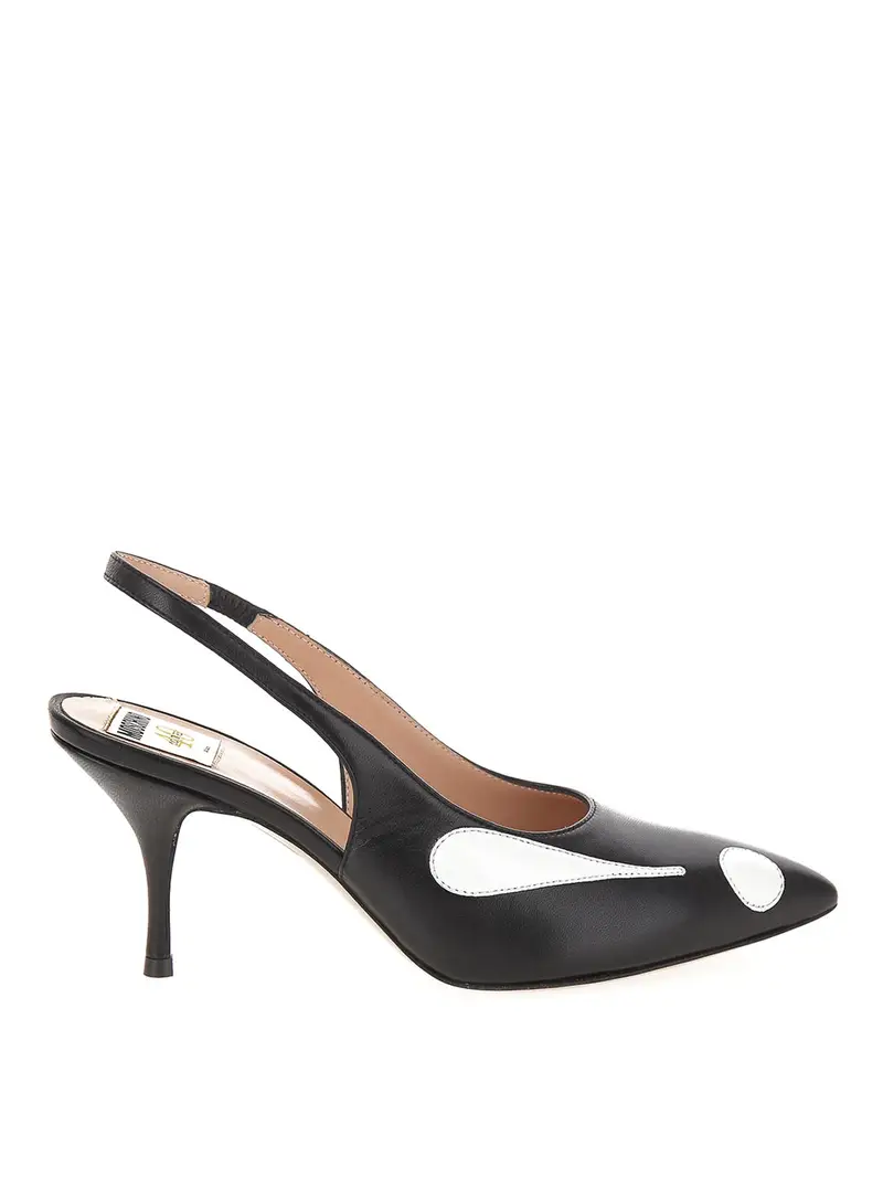 Moschino Slingback in nappa Nero