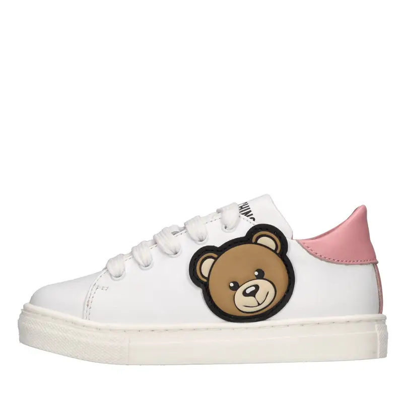 Moschino Sneakers Bianco Bianco Chiari e Naturali
