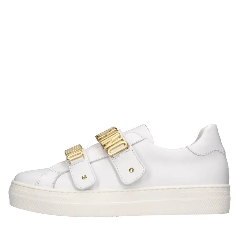 Moschino Sneakers Bianco Bianco Chiari e Naturali