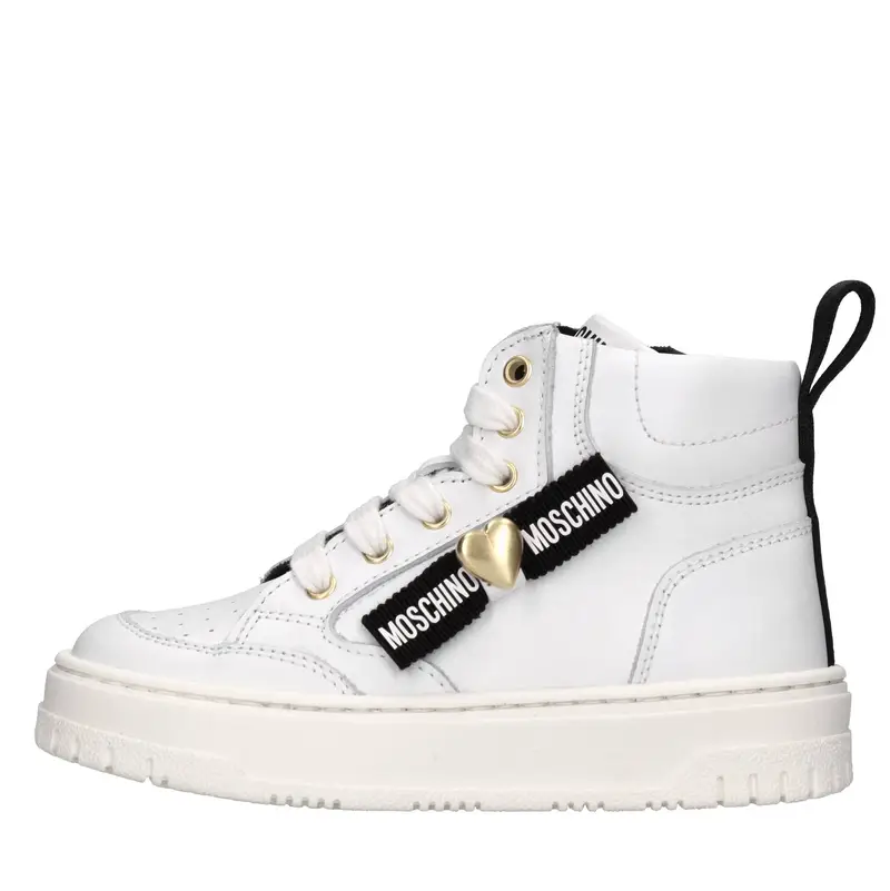 Moschino Sneakers Bianco Bianco Chiari e Naturali