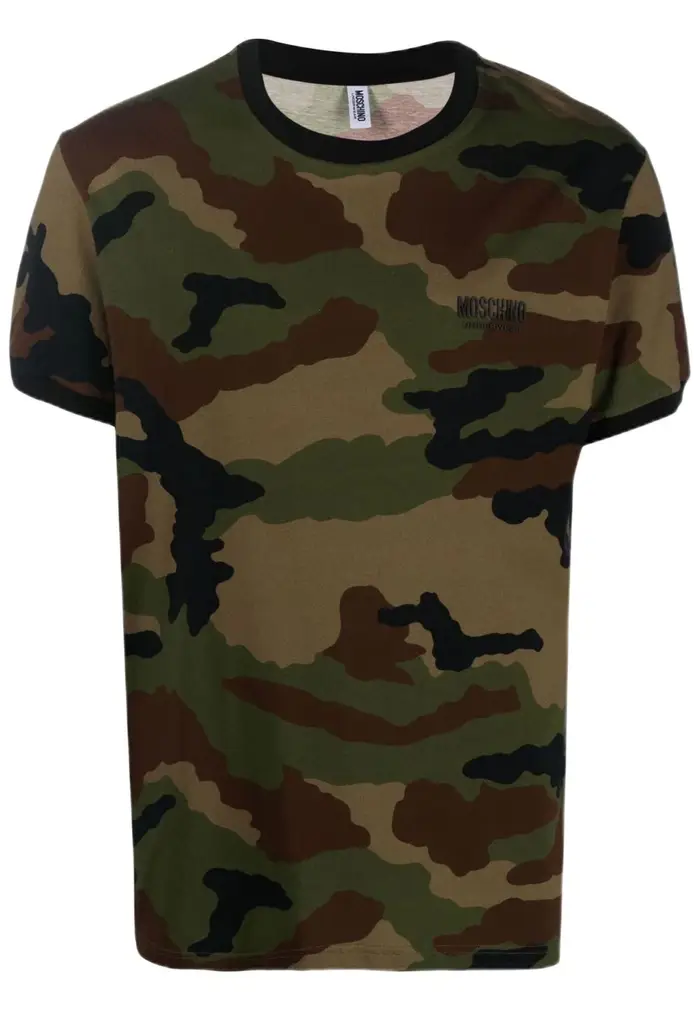 Moschino T-SHIRT CAMOUFLAGE VERDE
