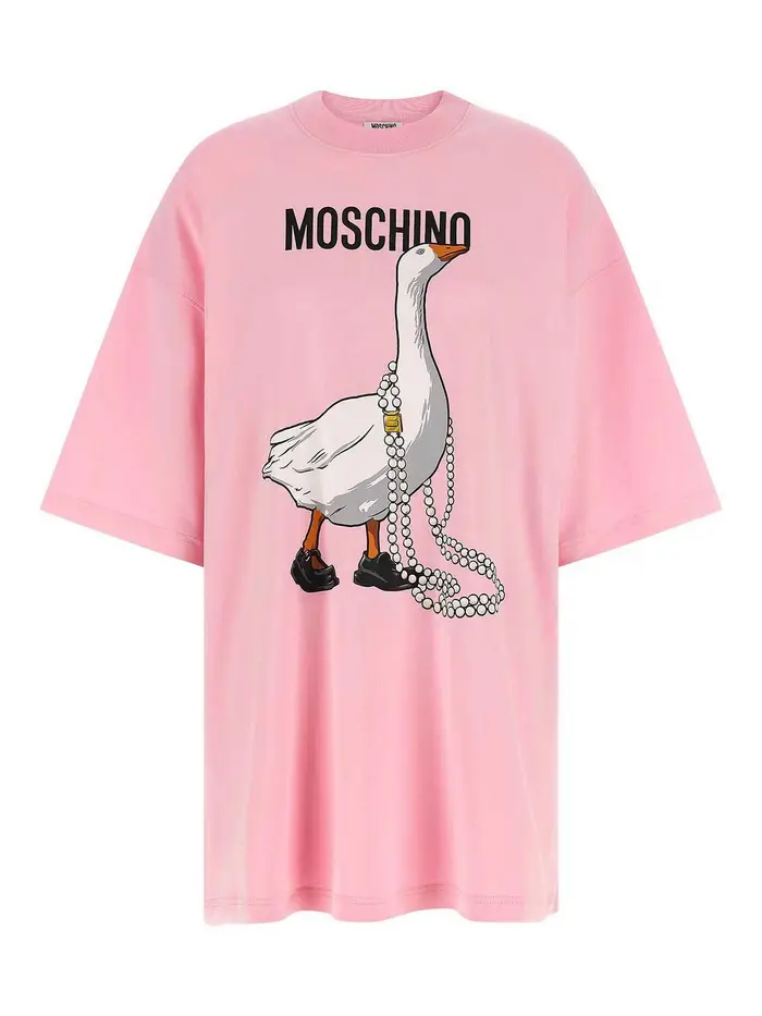 Moschino Vestito Color Carne E Neutri