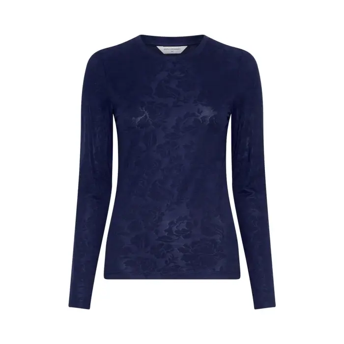 moss copenhagen Maglietta a manica lunga da donna Nanetta Bleu