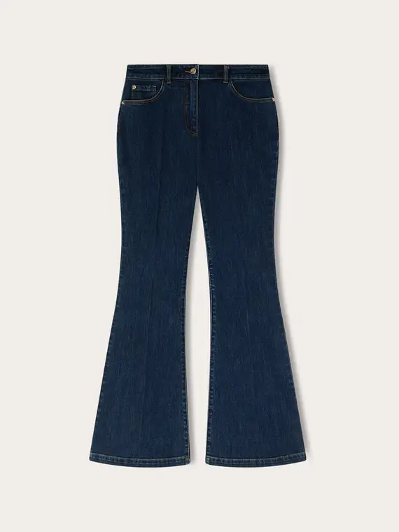 Motivi Jeans flare push-up in denim Donna, Blu