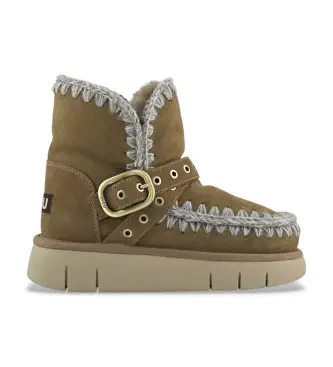 Mou per donna MU FW531021A Bounce boot buckle strap, Pelle, Marrone, 1 a 3 cm, Nessuno, Casual Naturale