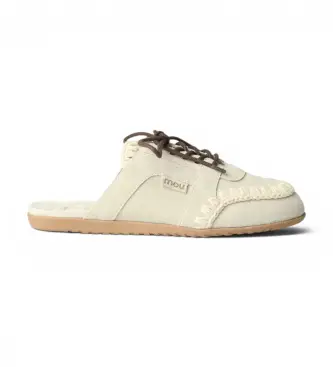 Mou per donna MU SW731013A Scarpe in Pelle Sabot beige, Basso, Nessuno, Casual