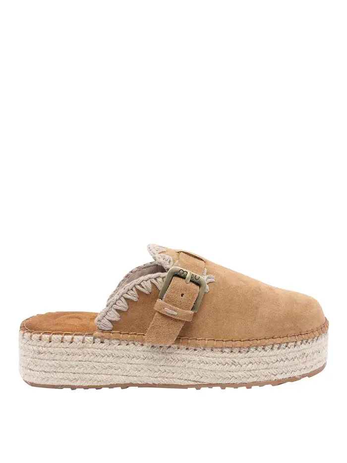Mou Sabot in camoscio Marrone
