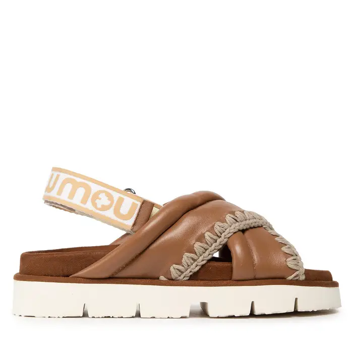 Mou Sandali New Bio # 03 Criss-Cross Upper SW461004C Marrone