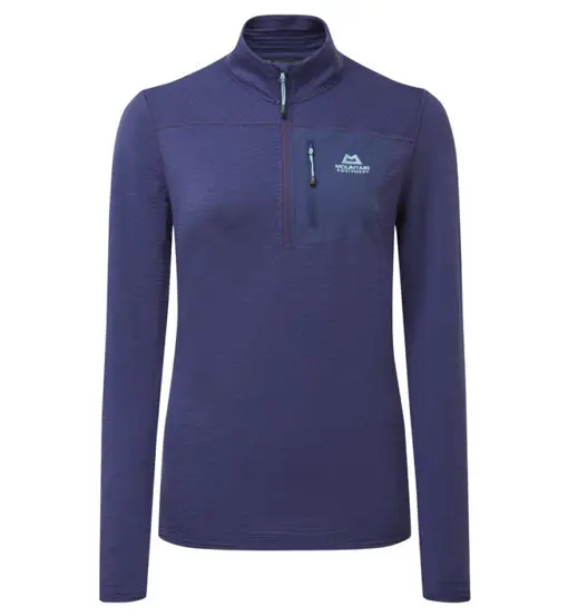 Mountain Equipment Lumiko W Zip T - felpa in pile - donna Blue