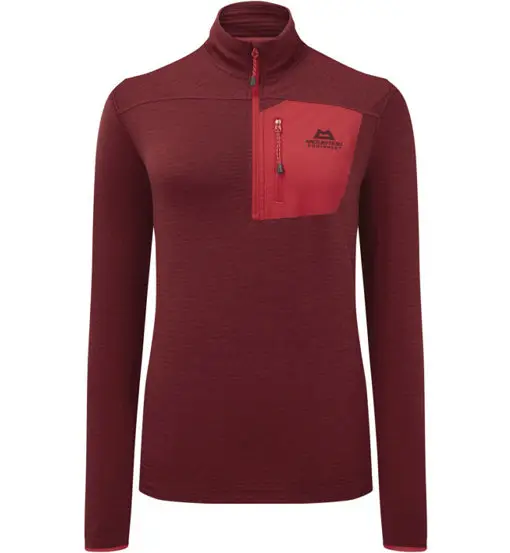 Mountain Equipment Lumiko Zip T - felpa in pile - donna Red