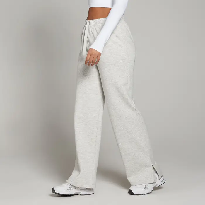 MP Pantaloni da jogging a taglio dritto Basics da donna - Grigio chiaro mélange