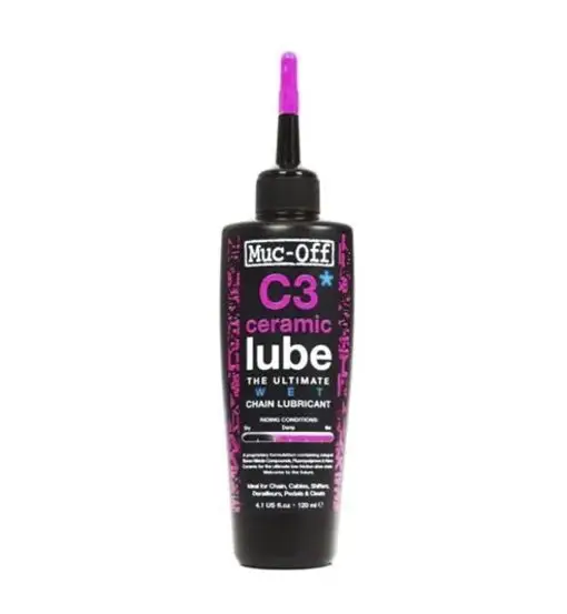Muc-Off C3 Wet Ceramic Lube 120ml - lubrificante Black