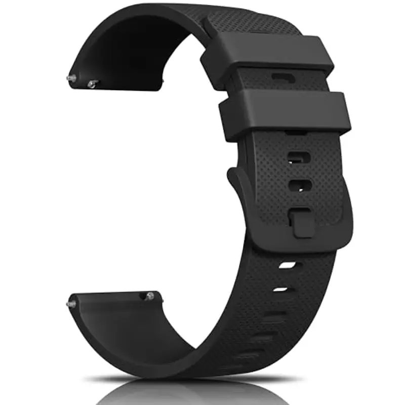 Mugust Cinturino per Orologi da 22mm 20mm per Uomo e Donna, Cinturino di Ricambio in Silicone con Rilascio Rapido