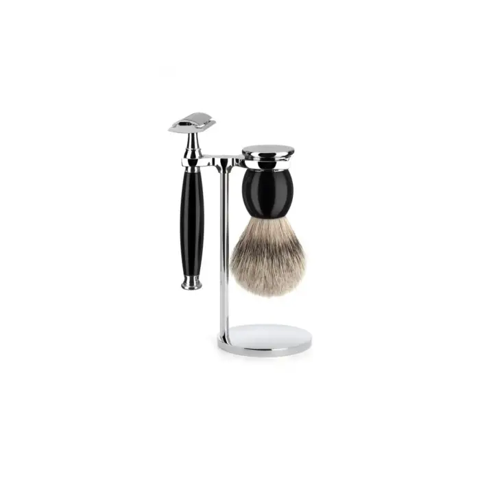 Kit di rasatura di sicurezza Mühle Sophist Pur (x3) Noir
