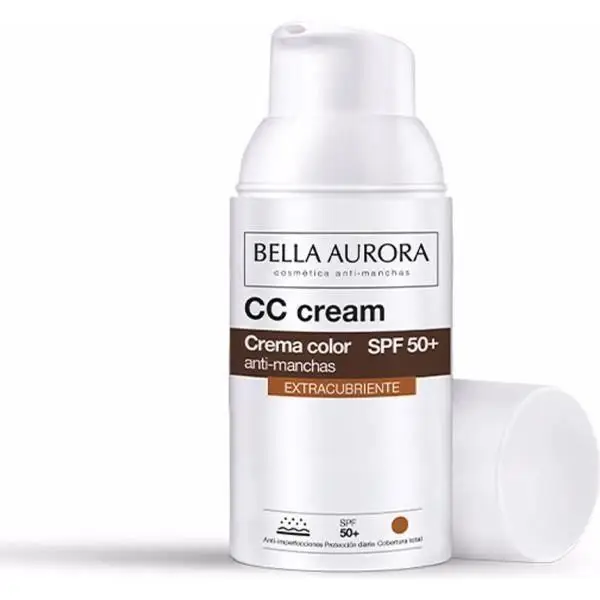 CC Cream - BELLA AURORA - Coprente SPF50+ - 30 ml - Unisex - Idratante bianco