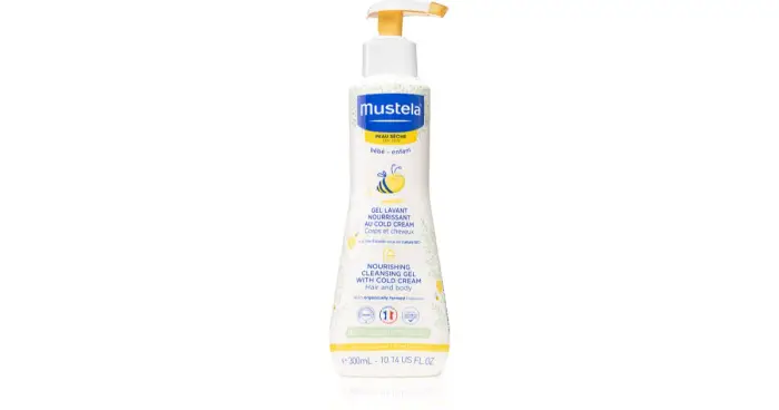 Mustela Gel detergente nutriente per la pelle secca con crema fredda 300 ml