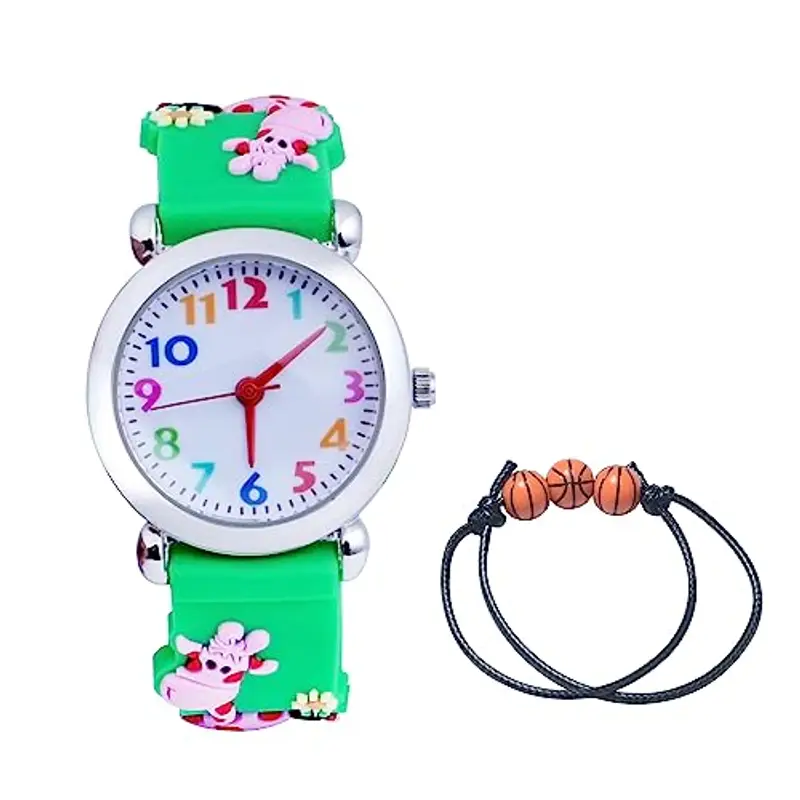 MUXIJIA Orologio Bambini - Quarzo Orologio da Polso - 3D Cartone Animato Cinturino in Silicone Orologio per Ragazzi e Ragazze da 3-10 Anni