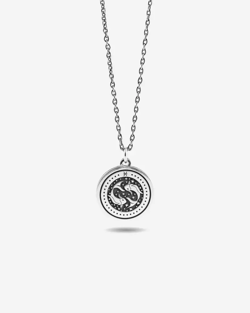 Mynove25 Ciondolo Tondo Personalizzabile Segni Zodiacali