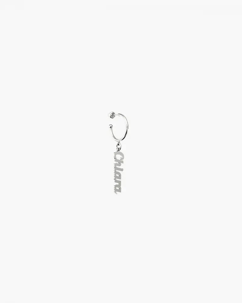 Mynove25 Orecchino Con Nome Pendente