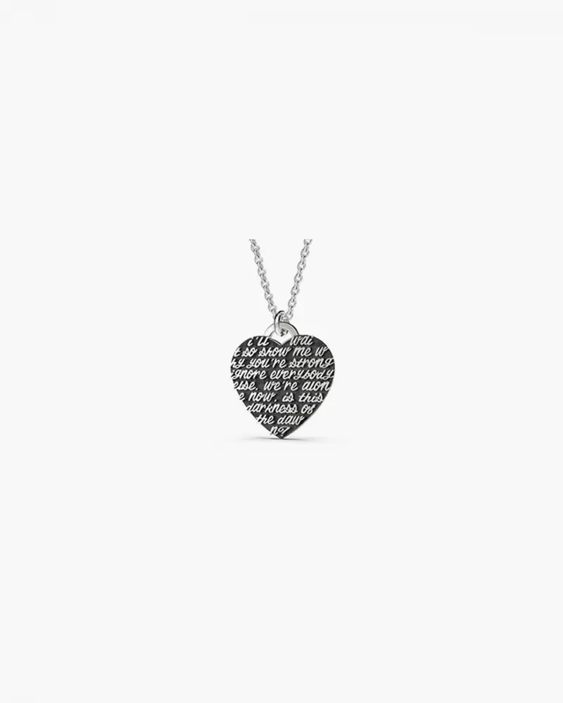 Mynove25 Piastra Lyrics Cuore 22 Personalizzabile