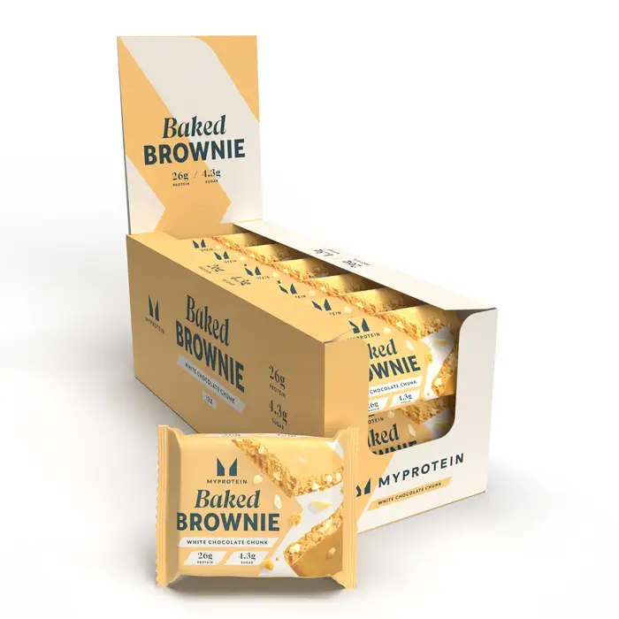 MyProtein Brownie proteico - 12 x 75g - White Chocolate Chunk