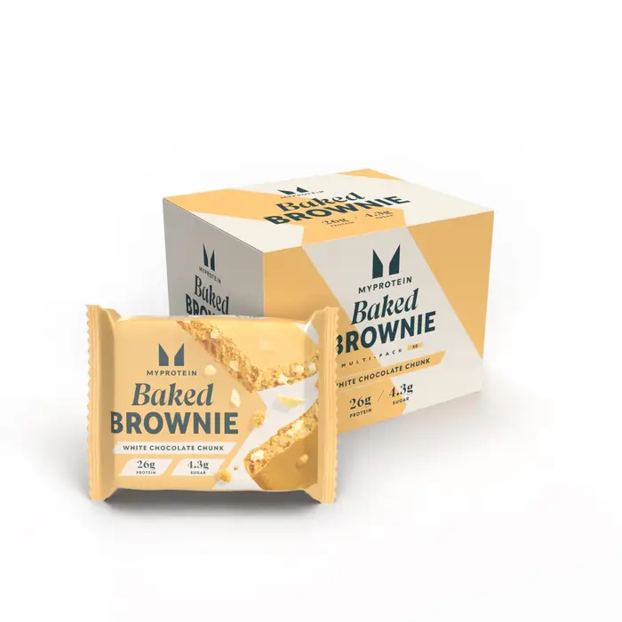 MyProtein Brownie proteico - 6 x 75g - Cioccolato Bianco