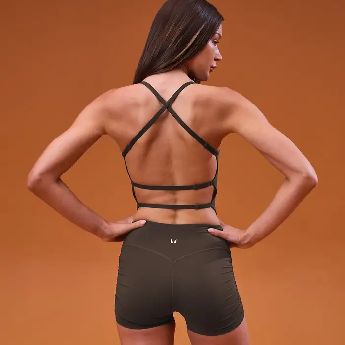 MyProtein Canotta MP donna Tempo con schiena aperta - Cioccolato - XXL Marrone
