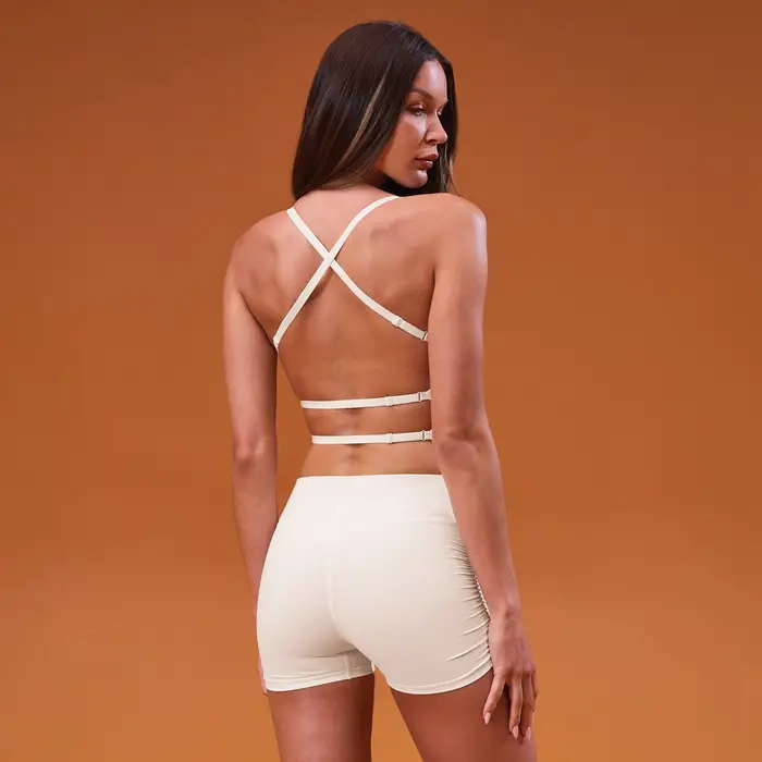 MyProtein Canotta MP donna Tempo con schiena aperta - Cocco - XXL Bianco