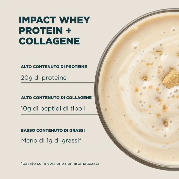 MyProtein Impact Whey Protein - 2160g - 90porzioni - Strawberry Cream (+Collagen)
