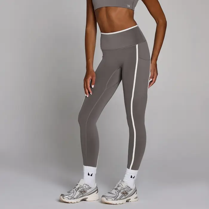 MyProtein Leggings MP donna Velocity a contrasto - Grigio cenere