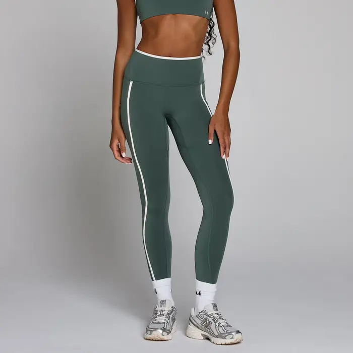 MyProtein Leggings MP donna Velocity a contrasto - Verde nuvola
