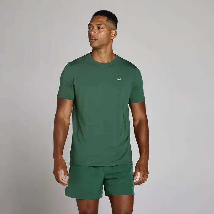 MyProtein MP Men s Training Grid T-Shirt - Racing Green - XXXL Verde