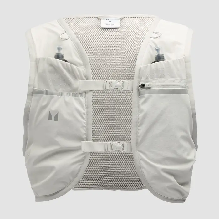 MyProtein MP Unisex Hydration Vest & 2 Soft Running Bottles Bundle - Chrome Grigio