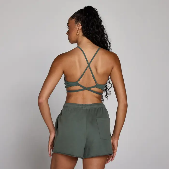 MyProtein Reggiseno sportivo MP donna Tempo con cinghie incrociate regolabili - Verde nuvolato