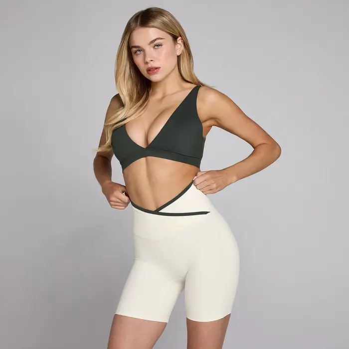 Reggiseno sportivo MP Tempo a triangolo donna - Nero lavato - XXL