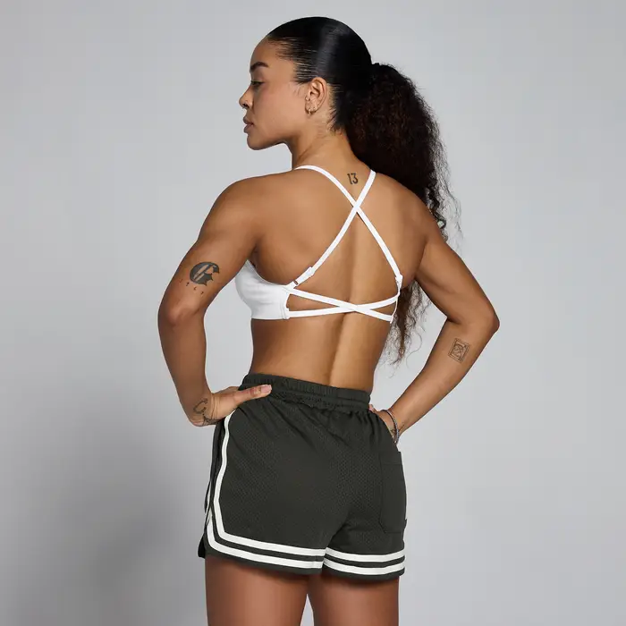 MyProtein Reggiseno sportivo senza cuciture MP Lift donna con spalline - Bianco