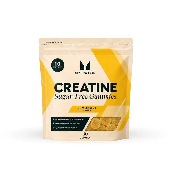MyProtein Sugar-Free Creatine Gummies - 90 GUMMIES - 30porzioni - Lemonade