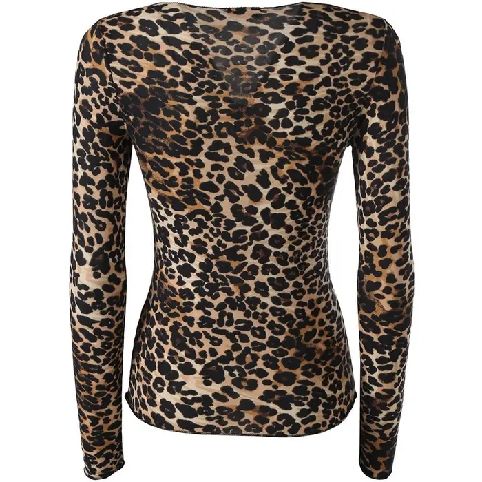 MySùblyme Girocollo cashmere ultra light leopardo 1412 donna unica