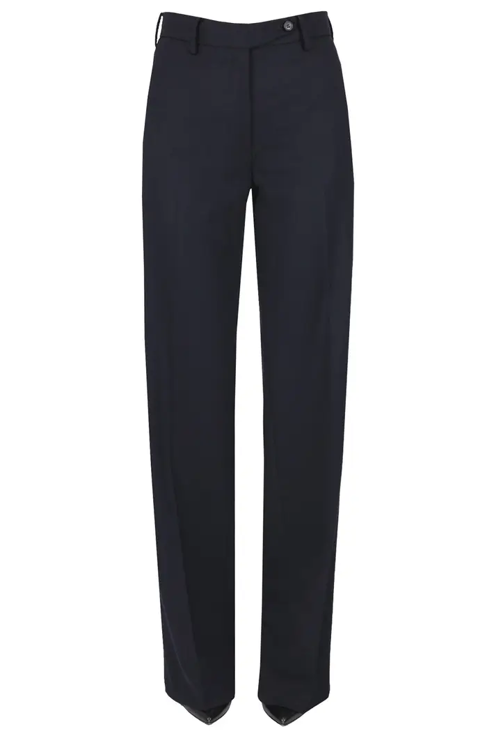 N°21 Pantaloni gamba ampia dritta Blu Marino