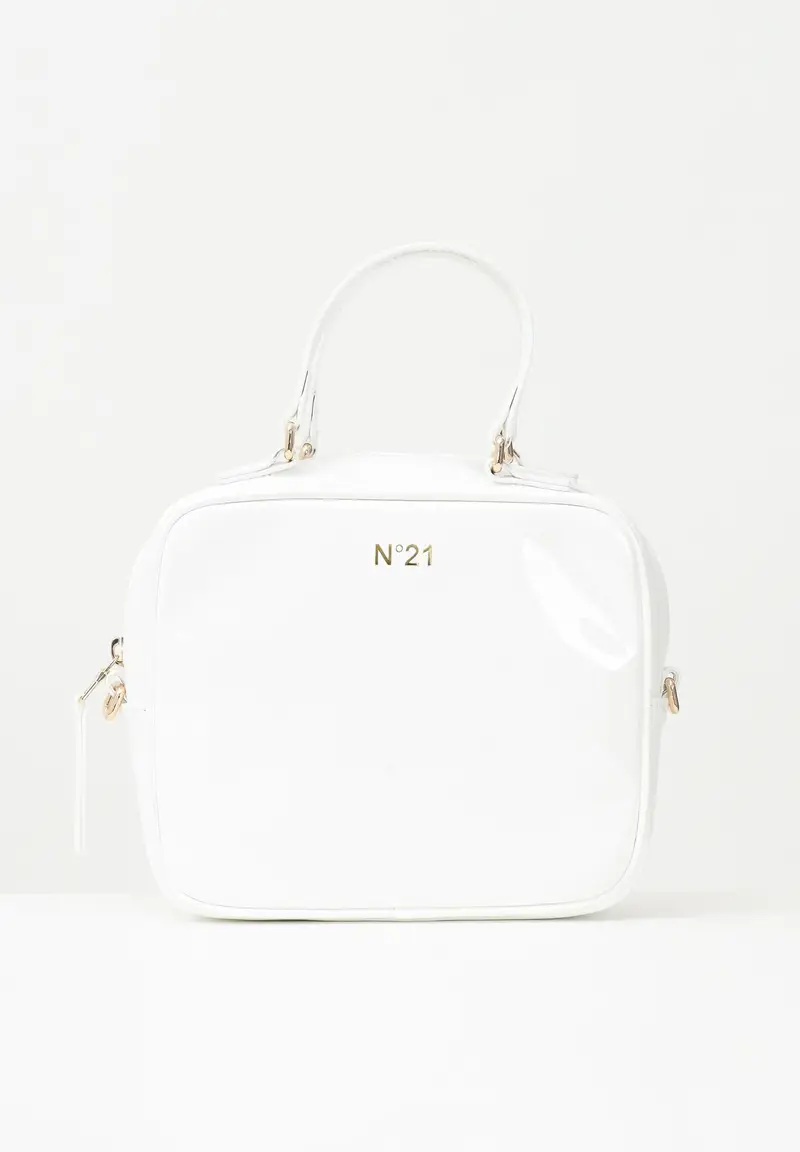 N21 Borsa a forma di cartella bianca da donna