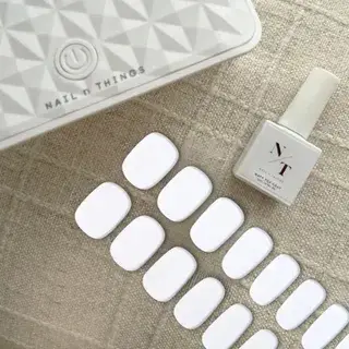 Semi-Cured Nail Wraps LN001 - Pure White